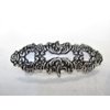 Silver or bronze metal viking nordic filigree hair clip barrette for fine thin (Primary color: Silver)