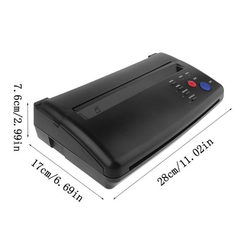 iMeshbean Tattoo Transfer Stencil Machine Copier Printer Thermal Tattoo Kit Copier Printer With 20pcs Free Tattoo Stencil Transfer Paper (Black)