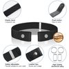 【4 Pcs】No Buckle Stretch Belt for Womens and Men Elastic Waist Belt Invisible Belts for Jeans Pants Dresses Skirts (S-M:Waist Size 20''-35'', 4Pcs Set A)