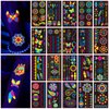 160Pcs Glow in The Dark Temporary Tattoos- Neon UV Blacklight Reactive Light Face Flash Fake Tattoo Stickers,Festival Accessory Party Favors Supplies,Temp Great for EDM EDC Party Rave Parties 20 Sheet