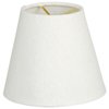 Royal Designs Round Clip On Organza Chandelier Lamp Shade, Gray, 3" x 5" x 4.5",Linen White (CS-920-5LNW)