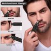 DELIFO Nose Hair Trimmer, Painless Ear and Nose Hair Trimmer for Men Women Cordless Waterproof Nose Hair Remover Dual Edge Blades Easy Cleansing Eyebrow Trimming Tool