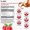 Biotin 10000 mcg Maximum Potency Gummies by YumVs | for Adults Women & Men | Hair, Skin & Nails Support | Natural Raspberry Flavor - 70 Count