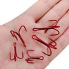 50pcs Fishing Treble Hooks Kit - High Carbon Steel Hooks Strong Sharp Unique Bend Red Treble Fishing Hooks for Hard Bait Lures Saltwater Freshwater Fishing