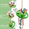 ZWJGBJS Montessori Toys for Babies 18 Months, Baby Sensory Toys for Toddler 1 2 Year Old Birthday Gifts, Soft Silicone Pull String Fidget Educational Learning Travel Teething Toys (Panda)