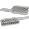 FOWSRHRG Fade Comb, 2PCS Blend Friend Fade Comb Barber Fade Comb Flat Curved Push Edge, Gradient Positioning Hair Comb For Home, Hair Salon, Men Diy Hairdresser Styling Hair Cutting Fade Guide Tools