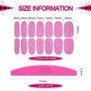 SILPECWEE 24 Sheets Nail Wraps for Women Glitter Nail Polish Strips Self Adhesive Nail Polish Stickers Gel Nail Strips Fingernail Manicure Stickers for Nail Art with 1pc Nail File