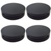 4Pcs Empty Round Lash Boxes Double-Layer Eyelash Storage Box Travel Case 3D False Eyelashes Packaging Gift Boxes Holder Organizer with Makeup Mirror Lid for Women Girl Eyelash Storage and Packaging,
