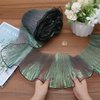 GORGECRAFT 10 Yards Ruffled Fabric Organza Trims Gradient Pleated Lotus Leaf Trim Lace Fabric Ribbon Tulle Border Retro Chiffon Trimmings Decorative Applique for Sewing Dress Costume Craft(Teal)