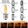 LiteHistory Dimmable 40W g16.5 Edison Bulb - 2700K 4W e26 Globe Bulb for Ceiling Fans, Chandeliers, Vanity Lights - AC120V 400lm 6Pack