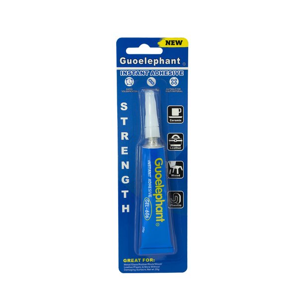 Guoelephant Ceramic Glue Gel 20g,Glue for Ceramics and Porcelain Repair, Clear Ceramic Adhesive,Super Glue All Purpose,Instant Strong Adhesive for Ceramic,Metal, Plastic, Rubber, Wood, Leather,etc.