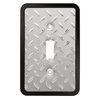 Franklin Brass Diamond Plate Wall Plate, Polished Chrome Single Casual Switch Cover, 1-Pack, 135858