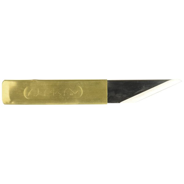 Yoshiharu Hamono Japanese Kiridashi Brass Knife Penanto