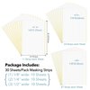 30PCS Masking Strips Stamping Mask Paper Adhesive Stamp Masking Paper for Positioning Stamps Crafting Projects Reusable Delicate-Tack Adhesive for Easy Masking,Pre-Cut Masking Strips for Card Making
