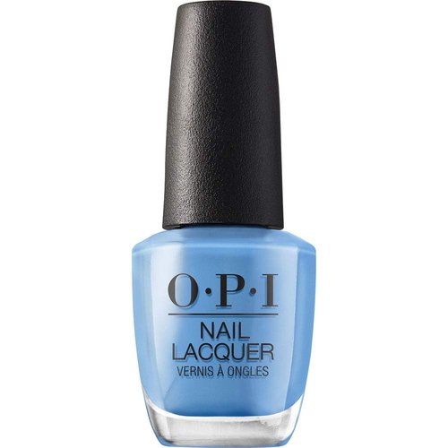 OPI Nail Lacquer Rich Girls & Po-Boys | Opaque Bright Blue Crème Chip Resistant Nail Polish | Vegan, Fast Drying, Streak Free