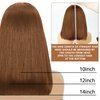 Eyefanniy Brown Bob Wig Human Hair 13x4 Lace Front Wigs Golden Brown Wig Short Straight Bob Lace Frontal Wigs for Black Women Pre Plucked with Baby Hair 180% Density 10 Inch