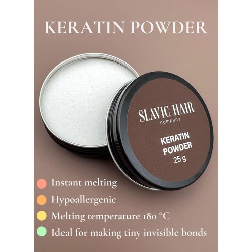 0.9 OZ Hair extension keratin powder (Transparent) Hair Extensions Keratin Granules, Keratin Glue for Hair Extensions, Keratin Glue