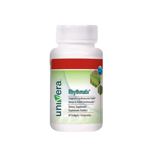 Univera Rhythmatix, Cardiovascular Health, Blood Circulation, Healthy Vein Structure, Omega-3, Coenzyme Q10, Vitamin B6 & B12, 60 softgels (30-Day Supply)