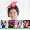 POPETPOP Ice Cream Headband Dress Up Ice Cream Cone Headband Ice Cream Party Hat Costume Party Accessory Headband Novelty Headwear Dessert Headpiece Food Cosplay