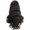 KUN Hair 360 Human Hair Body Wave Wig for Black Women Pre Plucked Bleached Knots 360 Lace Wigs with Baby Hair Brazilian Virgin Human Hair Glueless Body Wave Lace Front Wigs Natural Color 18 Inches