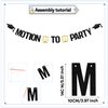 Motion to Party Banner,Graduation Party Decorations For Class of 2024 Law School/Passed the Bar Graduation Party Supplies Gold Black
