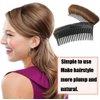 Womens Hair Bun Invisible False Hair Clip Hair Base Bump Fluffy Hair Pad Styling Insert Tool Increased Hair Pad Hair Accessories Styling Insert Tool (Black+Brown+Light Brown)