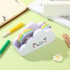 Choisyin Tape Dispenser Cute, Kids Tape Dispenser Desk Clear Tape Dispenser with Rainbow Tape Funny Cloud Packaging Wrapping Tape Dispenser Holder for School Office Stationery Supply Crafts Arts