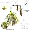 Spinner Baits Fishing Lures Bass Fishing Bait Hard Spinner Lure Multicolor Buzzbait Swimbait Jig Lure Spinnerbait for Bass Trout Salmon Pike Fishing 6/12pcs
