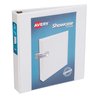 Avery Economy Showcase View 3 Ring Binder, 1.5" Round Rings, 1 White Binder (19651)
