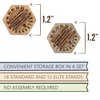 SMONEX Monster Stands 30 pcs Compatible with Gloomhaven Board Game - Board Game Stands with Health Tracker for Normal and Elite Monsters