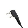 TENQ 2-pin Covert Acoustic Tube Earpiece Headset for Kenwood Puxing Wouxun Baofeng Two Way Radio 2pin(2 Pack)