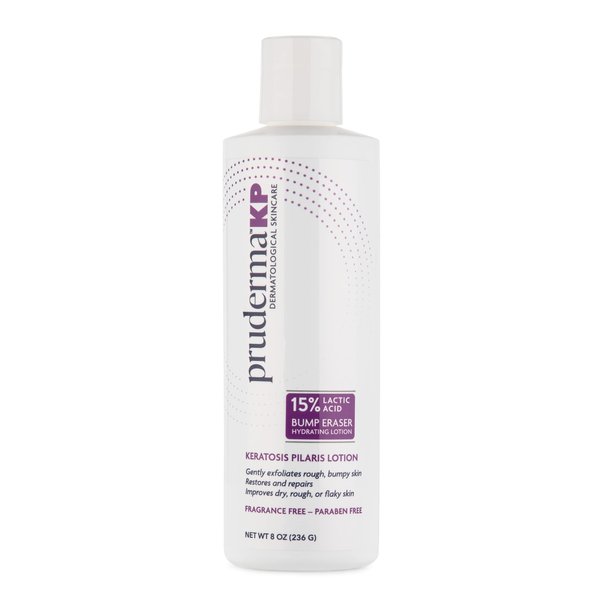 pruderma KP Keratosis Pilaris Treatment, KP Bump Eraser Hydrating lotion, Bumps Be Gone, Moisturizing and exfoliating lotion For Rough and Bumpy Dry Skin For Body, 8 Oz
