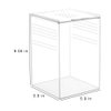 NANEEZOO Magnetic Acrylic Reptile Cage, 6"x6"x9" Tall Enclosure Transparent Reptile Breeding Box Terrarium Tank for Tarantula Scorpion Sling Isopods Invertebrates Insect Mantis