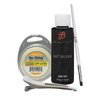 4oz Drip Top Weft Release w/No-Shine Bonding Roll 3/4" X 3 YDS Adhesive Tape, White Brush & Hair Clip Bundle Pack | Wig Glue Tape Adhesive Extensions Tape | Bold Hold Adhesive Remover