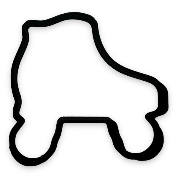 Roller Skates Cookie Cutter with Easy to Push Design (4 inch)