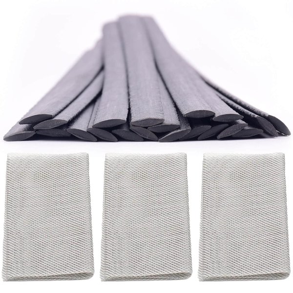 Wrdlosy 20PCS Plastic Welding Rods, TPO Material, 3PCS Reinforcing Stainless Steel Mesh, Plastic Welding Kit, Repairing Bumpers, Kayaks (20)
