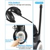 HanRongDa Radio Headphones Portable Stereo FM Radio with Best Reception, DSP Digital Personal Wireless Headset with Preset Stations, AA Battery Operated for Walking, Traveling, Jogging HRD-308