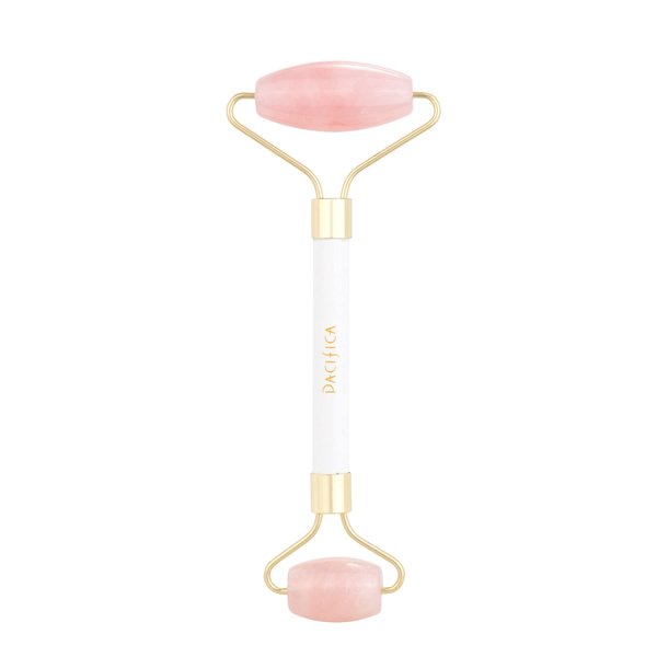 Pacifica Beauty Crystal Wand Secret Weapon Rose Quartz Facial Roller, Face Roller for Face, Eyes, Neck, Body, Lymphatic Drainage, Facial Beauty Skin Care Tools, Face Massage Tool, Vegan (1 Count)