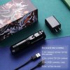 Rattlesnake Rotary Tattoo Machine Pen 1850mAh Power LED Digital Display Japan Motor(matte black)