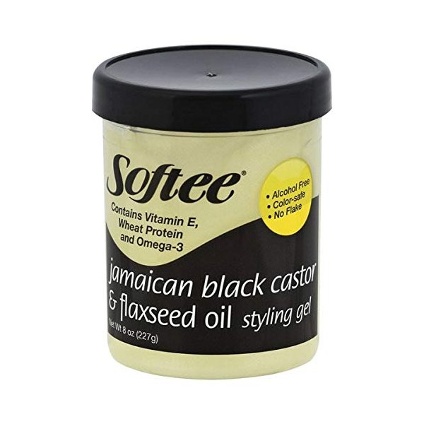 Softee Jamaican Black Castor & Flaxseed Oil Styling Gel 8 Oz