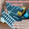 dspitwod Play Road Tape for Toy Cars Trains 6-Pack Black Car Track Tape, Parking Spot Stick to Floors and Table Flat Surface,No Residue, for Kids Gift (TAPE6)