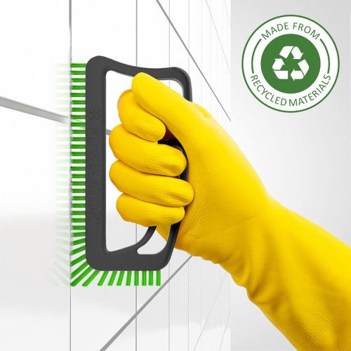 Fuginator Scrub Brush for Tile and Grout: Stiff Nylon Bristle Scrubbing Brush - Bathtub and Shower Scrubber for Floor Joints and Tile Seams - Cleaning Brushes and Supplies for Bathroom and Kitchen