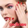 Gold Press on Nails Medium Almond Fake Nail Press ons Chrome Gold False Nails Acrylic Nails Shiny Glossy Full Cover Glue on Nails Stick on Nails for Women Girls 24 Pcs