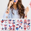 Awinmay 90Pcs Fourth of July Temporary Tattoos,American Flag Red White and Blue Fake Tattoo Stickers, 4th of July,USA Party Favors,Memorial Day, Independence Day, Labor Day Decorations Party Supplies