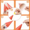 59 Pieces Party Cone Hats with Colorful Party Blowers and Metallic Fringed Noise Makers Birthday Blowouts Horns Whistles Musical Noisemaker