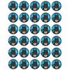 30 x Edible Cupcake Toppers Themed of Batman Face Collection of Edible Cake Decorations | Uncut Edible on Wafer Sheet