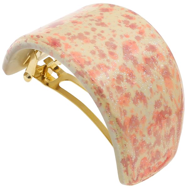 Camila Paris CP3234 French Hair Barrette, Hair Ponytail Holder for Fine Long Hair, Beige Automatic Strong Hold Grip Hair Clips for Women, No Slip Styling Girls Hair Accessories, Made in France