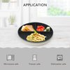 greenandlife 9 Inch (4PCS) Unbreakable Divided Plates for Kids Adults, Dishwasher & Microwave Safe Compartment Plates, Lightweight Reusable Plastic Portion Control Plates, BPA Free and Healthy