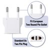 Bates- European Plug Adapter, 3 pc, Travel Adapter, US to Europe Plug Adapter, EU Adapter, Electrical Adapters, Converter Plug, European Outlet Adapter, Travel Plug Adapter, Converter Plug for Europe