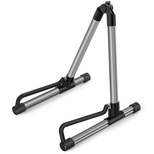 Donner Guitar Stand Acoustic,Folding Metal Electric Stands & Hangers,Bass Classical Travel Guitar Stand adjust for 30" 40" Mandolin, Bass, Banjo, Ukulele (Gray) - DS-1